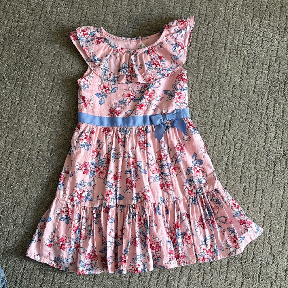 Janie and Jack Swiss dot floral dress